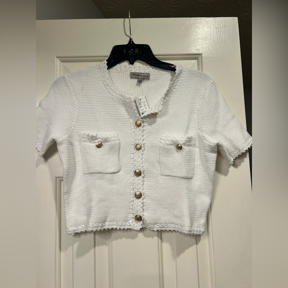 NWT J. Crew Short-sleeve sweater lady jacket Size X Small $138 - Picture 3 of 11